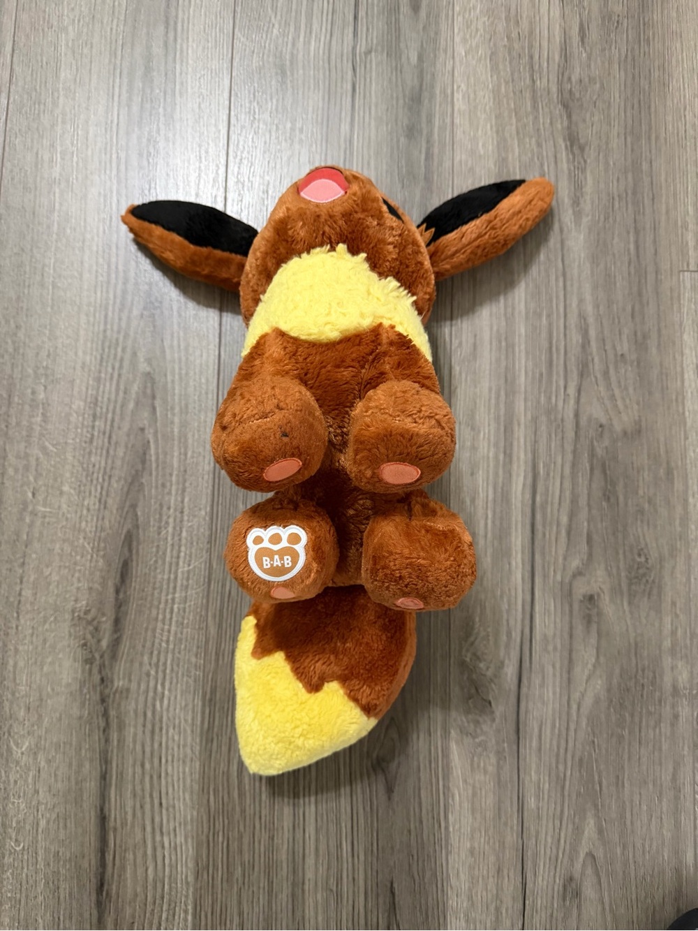 Pokemon Eevee Plush Toy - Brown with Black & Yellow Accents - Picture 6 of 10